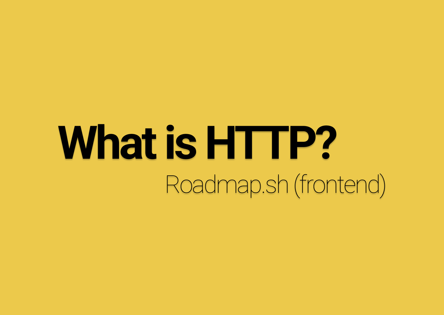 HTTP - Roadmap.sh
Roadmap.sh frontend 학습 순서에 따라 정리하는 포스팅 2